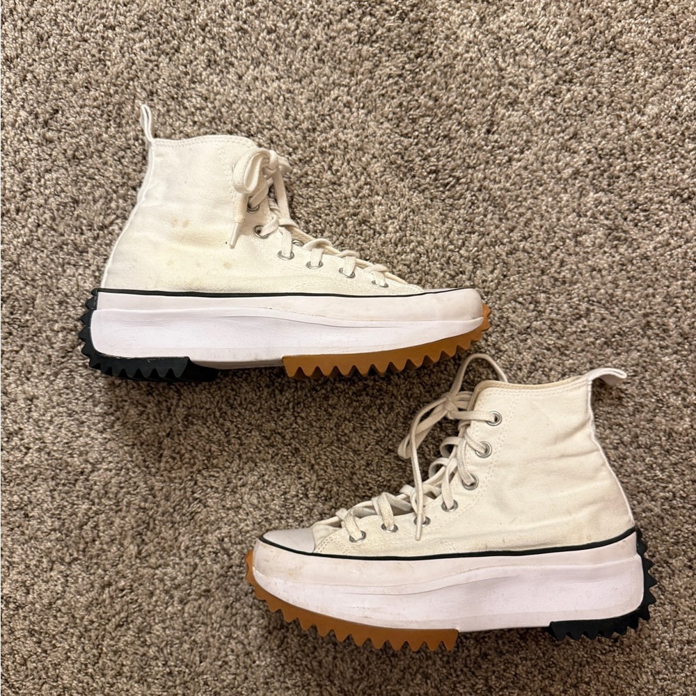 Converse High-Top Sneakers - Cream and Black
